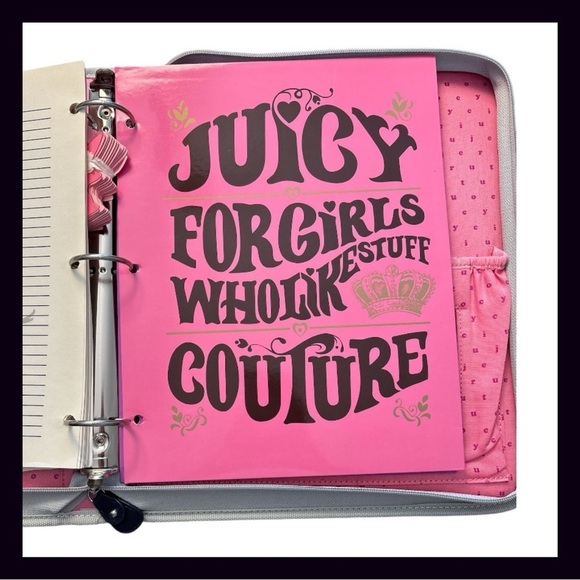 Rare Juicy Couture Binder Set - Picture 7 of 11